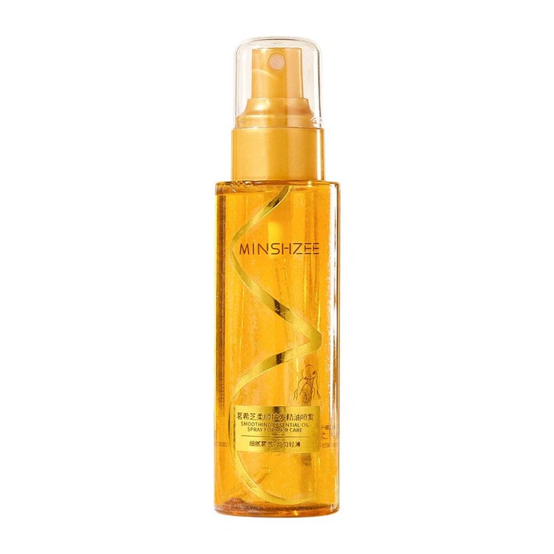 Smoothing hair oil spray, anti-frizz, permed and dyed damaged, long-lasting fragrance hair care oil